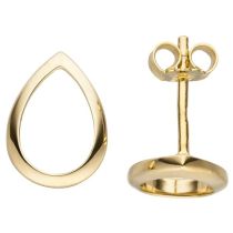 Ohrstecker Tropfen 333 Gold Gelbgold Ohrringe