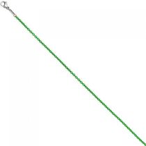 Rundankerkette Edelstahl grün lackiert 50 cm Kette Halskette Karabiner