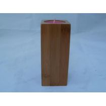 Teelichthalter aus Holz ca. 15 cm hoch