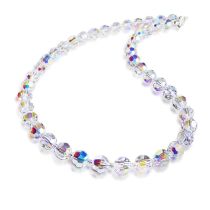 Halskette Crystal Aurora Boreale 8mm Kristallperlen