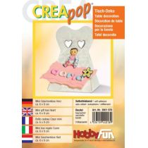 CREApop®Mini-Geschenkbox Herz; 9x6 cm,2 St.