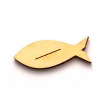 Holz Tischkartenhalter Fisch