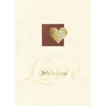 Love 8 Wir heiraten 6 Einladungskarten / 6 Kuvert / 6 Einleger