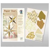 Paper Stars in gold Golden Charm