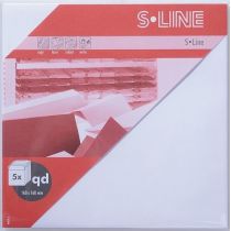 S-Line 5 Kuverts quadratisch Farbe: weiss