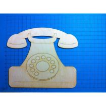 Telefon mit Wählscheibe 150 mm/Türschild mit 2 Löchern