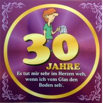 Flaschenetikett Bier 30.Geburtstag Jubiläum Geschenkidee Präsent