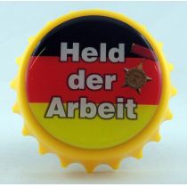 Kapselheber Held der Arbeit Flaschenöffner Magnet DDR