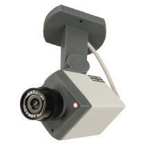 Dummy-Kamera "SKA-98", Bewegungsmelder, Schwenk-Funktion, LED, Batteriebetrieb