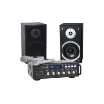 Karaoke-Set LTC "STAR4-MKII" USB/SD, Bluetooth, inkl. zwei Mikrofone und Boxen