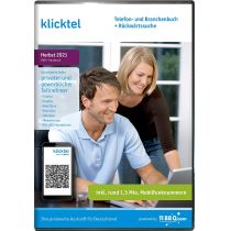 klicktel Telefon- und Branchenbuch + Rückwärtssuche - Herbst 2021 (DVD + Handbuch)