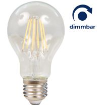 LED Filament Glühlampe McShine "Filed", E27, 7W, 820 lm, warmweiß, dimmbar, klar