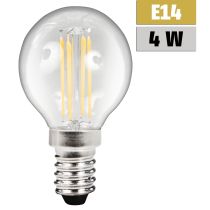 LED Filament Tropfenlampe McShine "Filed", E14, 4W, 490lm, warmweiß