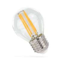 LED Filament Tropfenlampe, E27, 230V, 1W, 1800K - ultra warmweiß, klar