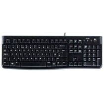 Logitech Tastatur Keyboard K120 / USB / schwarz / Flache Tasten mit leisem Anschlag