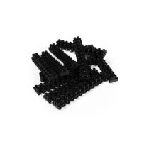 Lüsterklemme McPower, 12 Klemmen, 4,5mm², 5A, schwarz, 10er-Pack