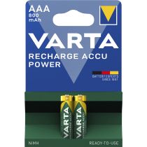 Micro-Akku VARTA "Accu Power", Ni-MH, 800mA, Typ AAA, HR03, 2er-Blister