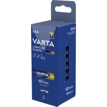 Micro-Batterie VARTA "Longlife Power" Alkaline, Typ AAA, LR03, 1,5V, 40er Pack