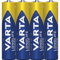 Micro-Batterie VARTA "Longlife Power" Alkaline, Typ AAA, LR03, 1,5V, 4er Pack