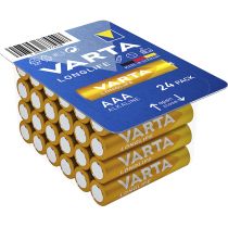 Micro-Batterie VARTA "Longlife", Alkaline, Typ AAA, LR06, 1,5V, 24er Pack