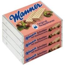 Manner original Neapolitaner mit Haselnusscreme 4 x 75g