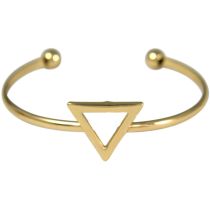 Gemshine - Damen - Armband - Armreif - Gold - Design - Dreieck - Scandi - Minimalistisch - Geometrisch - Desig