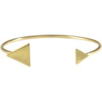 Gemshine - Damen - Armband - Armreif - Gold - Design - Dreieck - Scandi - Minimalistisch - Geometrisch - Desig