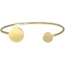 Gemshine - Damen - Armband - Armreif - Gold - Design - Kreis - Rund - Scandi - Minimalistisch - Geometrisch - 