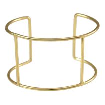 Gemshine - Damen - Armband - Armreif - Gold - Design - Scandi - Minimalistisch - Geometrisch - Design - 5,7 cm