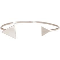 Gemshine - Damen - Armband - Armreif - Silber - Design - Dreieck - Scandi - Minimalistisch - Geometrisch - Des