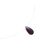 Gemshine - Damen - Halskette - Anhänger - 925 Silber - Amethyst - Tropfen - Facettiert - Violett - 45 cm