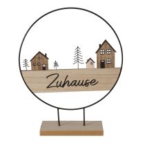 Boltze Dekoaufsteller "Home"Dekoration Holz Tischdekoration Metall Deko