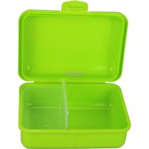 Brotbox grün mit 2 Trennstegen Brotzeitbox Brotzeitdose Brotdose Frühstücksdose Kinderbox