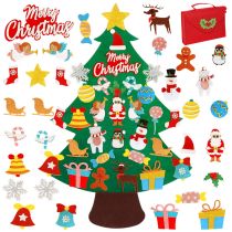 TOPANBIETER 999 Weihnachtsbaum 98 x 70 cm Deko Filz DIY Filz Dekoration Kinder Tannebaum Weinachten