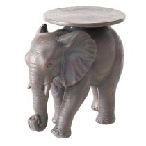 Topanbieter999 Beistelltisch Elefant Kunstharz Blumenbank exotischer Couchtisch