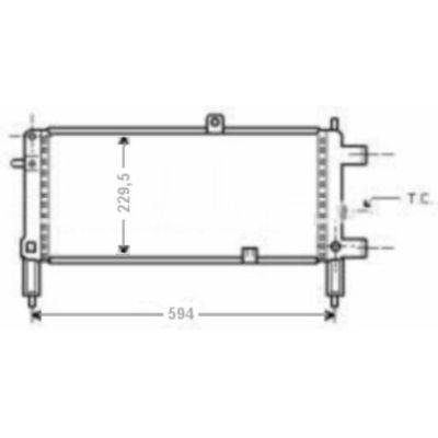 EAN 4044455181507, OL2053, EAN 4014301072009 - NEU + Kühler Opel Corsa A 1.0S / 1.2N Schaltgetriebe - 9.82 - 8.93 - Vauxhall Nova - 90136828 1302014 | MAV - 45051 [ Opel ] / EAN:3276428837673