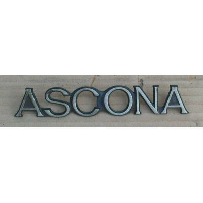 Emblem Kofferraumdeckel Opel Ascona A ASCONA - 9.69 - 8.75 - Schriftzug / Logo - gebraucht | MAV - [ 4524 ASCONA ]