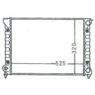 Kühler VW Passat / Santana 32B 1.8 - VAG / VW / Audi 9.80 - 8.88 - VW Golf 1 / Cabrio / Caddy / Jetta 1 14 / 1 | MAV - [ 2256 - Passat ]