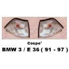NEU + Blinker / Blinklicht / Blinkleuchten BMW 3 Coupe / Cabrio E 36 Satz weiß / gelb / schwarz - Rauchfarbe - | MAV - [ 1313 ]