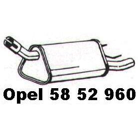 NEU + Endschalldämpfer Opel Corsa B 1.2 / 1.4 / 1.5D / TD - GM / Vauxhall 9.93 - 8.00 - Schalldämpfer Abgasanl | MAV - 19462