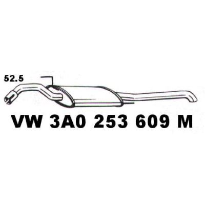 NEU + Endschalldämpfer VW Passat 35i / B4 1.8 / 2.0 - VAG / VW / Audi 9.93 - 8.96 - Schalldämpfer Abgasanlage | MAV - 19212 [ OVS ]