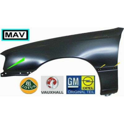 NEU + Kotflügel Opel Omega A .2  L  - ( GM / Lotus / Vauxhall Carlton / 9.90 - 8.93 ) 9037621 1101131 MF 4P | MAV - 26537 4P MF