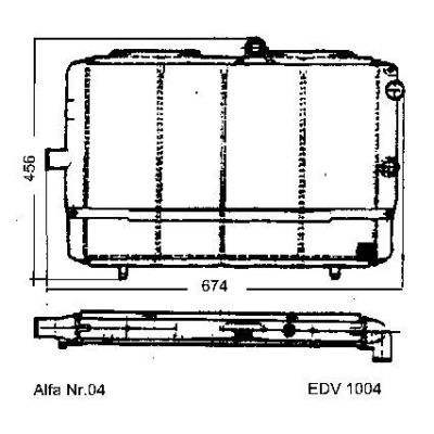 NEU + Kühler Alfa Romeo 33 .2 1.8 D / TD - 9.89 - - Kühlsystem Wasserkühler / Radiator + + + NEU | MAV - 44243