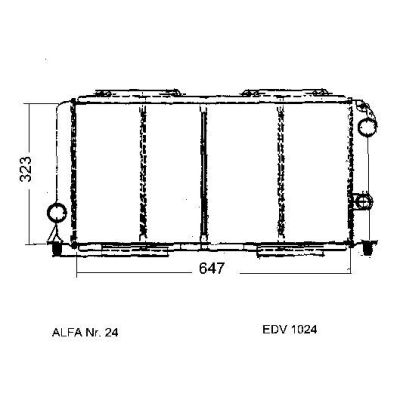 NEU + Kühler Alfa Romeo 33 1.8 TD - 06.83 - 12.89 - Kühlsystem Wasserkühler / Radiator + + + NEU | MAV - 44262