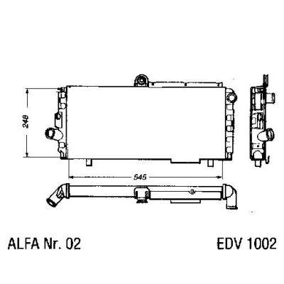 NEU + Kühler Alfa Romeo 33 / Alfasud 1.2 / 1.3 / 1.5 - 11.71 - - Kühlsystem Wasserkühler / Radiator + + + NEU | MAV - 44241