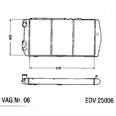 NEU + Kühler Audi 100 44 1.9 / 2.0 D / 2.2 / 2.3 Schaltgetriebe / Automatic / Klimaanlage - VAG / VW / Audi 9. | MAV - 45205 [ 44 ]