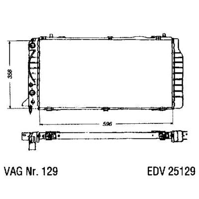 NEU + Kühler Audi 80 / 90 89 / Quattro 2.0 - 16V Schaltgetriebe - VAG / VW / Audi 9.86 - 8.91 - Kühlsystem Was | MAV - 45314