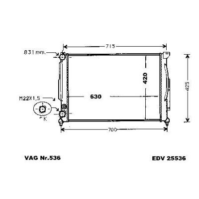 NEU + Kühler Audi A 4 8D - B5 / + Turbo / + Quattro 1.6 / 1.8 - 20V / 1.9 TDi Schaltgetriebe - VAG / VW / Audi | MAV - 45374