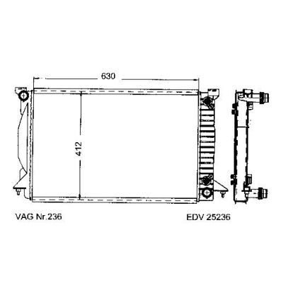 NEU + Kühler Audi A 4 B5 div. Modelle Automatic - VAG / VW / Audi 9.xx - 8.xx - Kühlsystem Wasserkühler / Radi | MAV - 45352