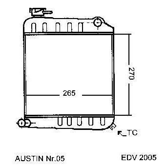 NEU + Kühler Austin Mini 1.3 / GT - Rover / BMC 09.92 - 08.96 - Kühlsystem Wasserkühler / Radiator + + + NEU | MAV - 44284